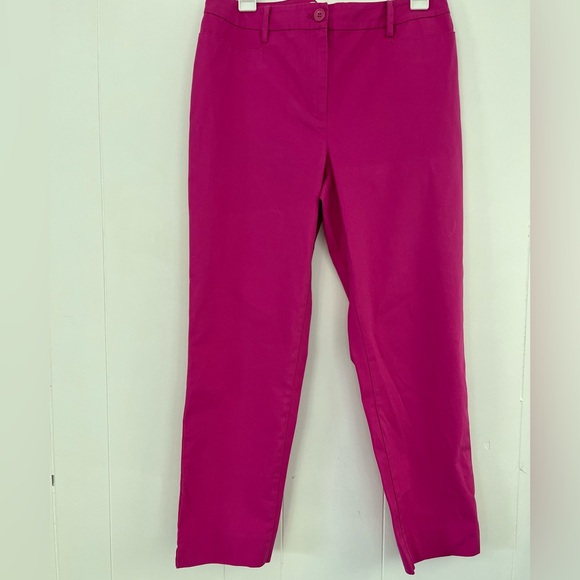 New Talbots Perfect Crop New with Tags Fuchsia Pink Size 6 Simply Flattering - Picture 7 of 10
